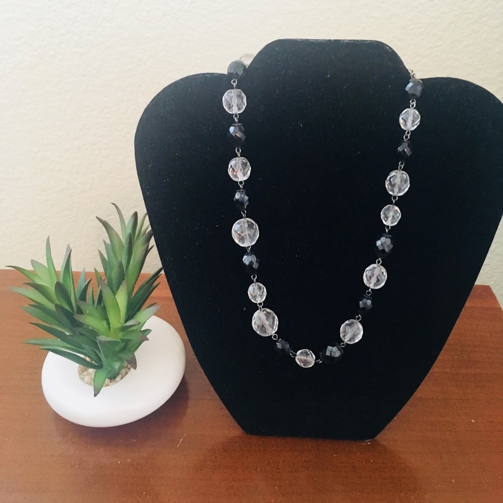 WHBM black and white necklace